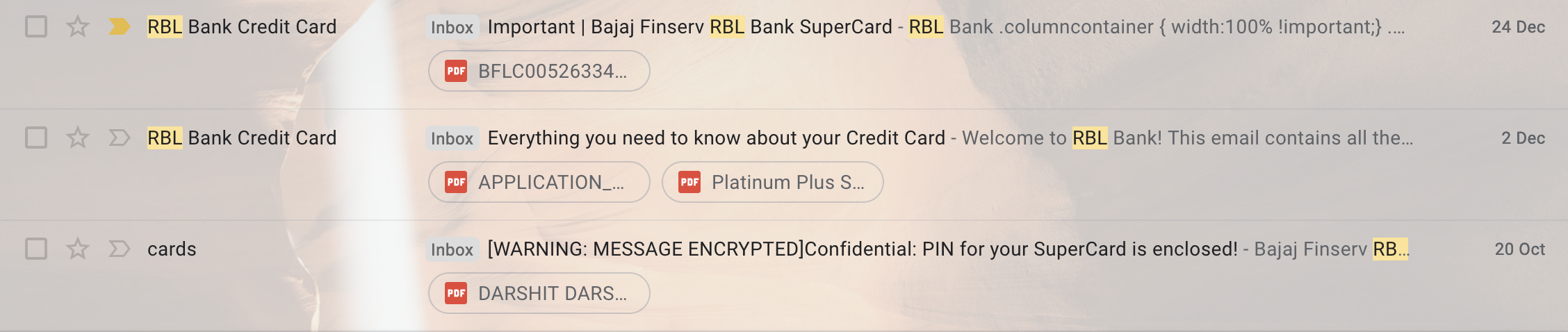 RBL Bank being large hearted and sharing Credit Card PINs